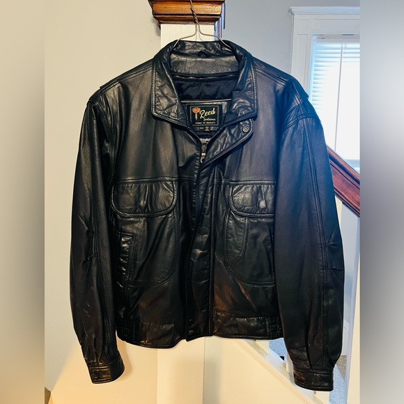 Reed Sportswear Other - REED Sportswear Vintage Leather Bomber Jacket sz L